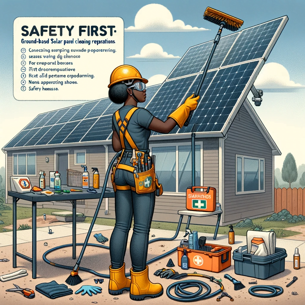 Safety First: Ground-Based Solar Panel Cleaning Preparations