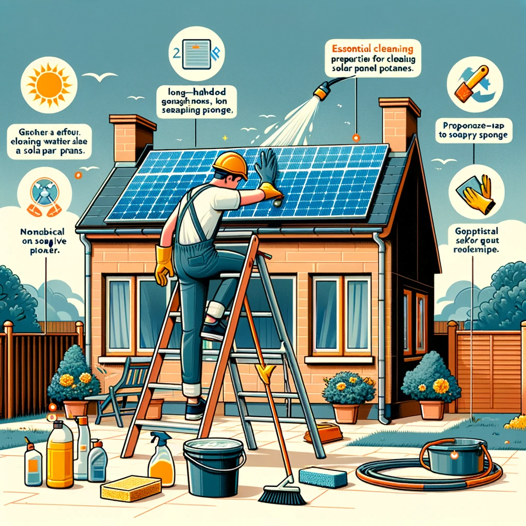 Preparation for Cleaning for how to clean solar panels 1