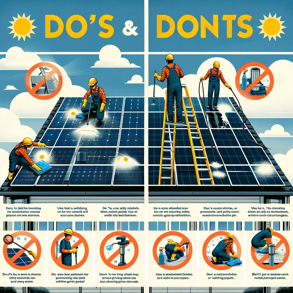 Do's and Don'ts of Solar Panel Cleaning for how to clean solar panels