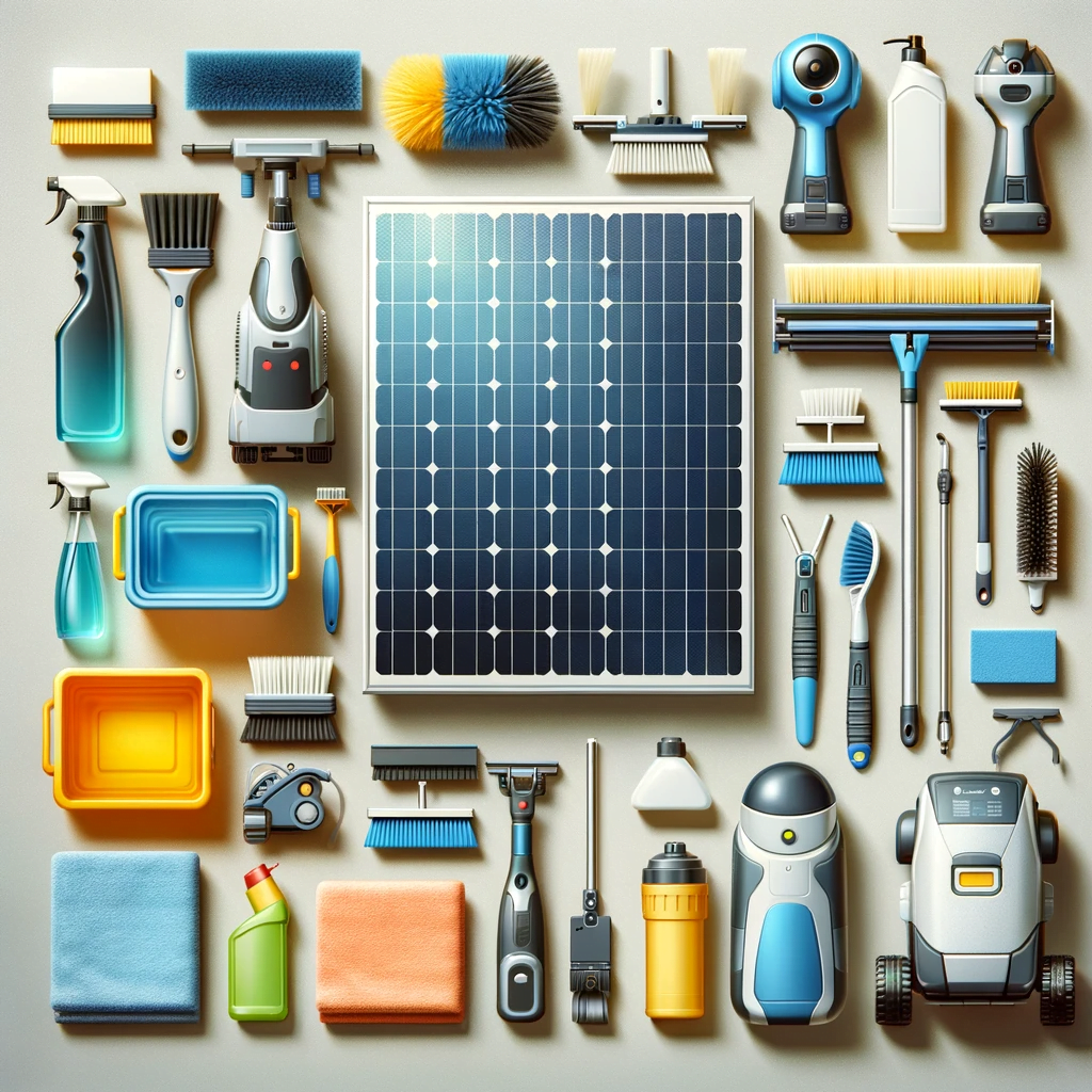 general types of products that are commonly used for cleaning solar panels.
