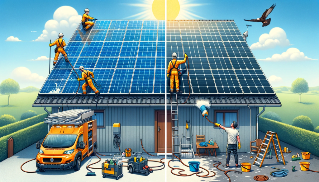 introduction of Professional vs DIY Cleaning of solar panels